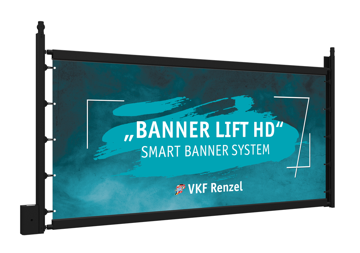 Banner Lift HD mit Flachschienen in schwarz