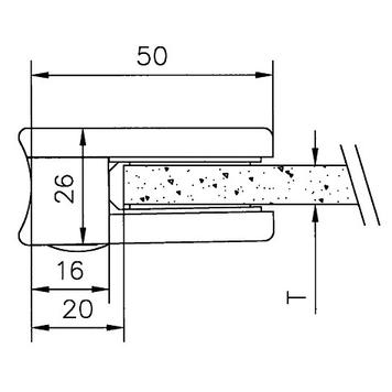 Üvegcsíptető csövekre (38,1, 6 és -42,4 mm ø / 6 és 8 mm) szereléshez