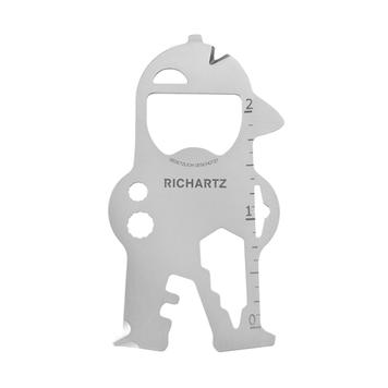 RICHARTZ Key Tool „Bob” kulcstartó, többfunkciós szerszám, 17 funkcióval