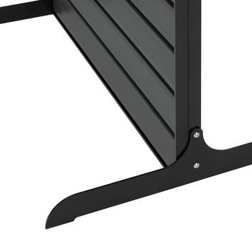 FlexiSlot®-display „Construct-Straight” fekete kerettel