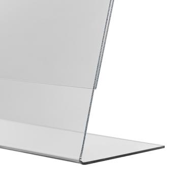 L alakú laptartó PVC-ből, DIN A6-tól DIN A8 méretig, álló vagy fekvő formátumban
