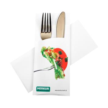 „Pochetto Printed” asztali evőeszköztartó