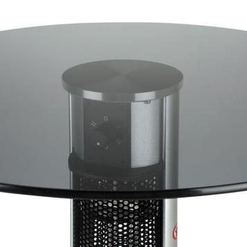 Bisztróasztal infravörös hősugárzóval